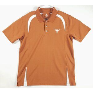 Knights Apparel Texas Longhorns Polo Shirt Mens Large Orange Short Sleeve